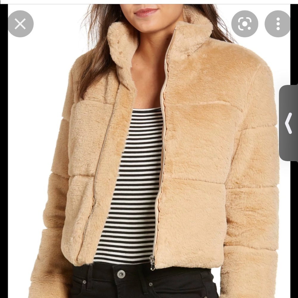 Tiger Mist Bridget Faux Fur Puffer Jacket